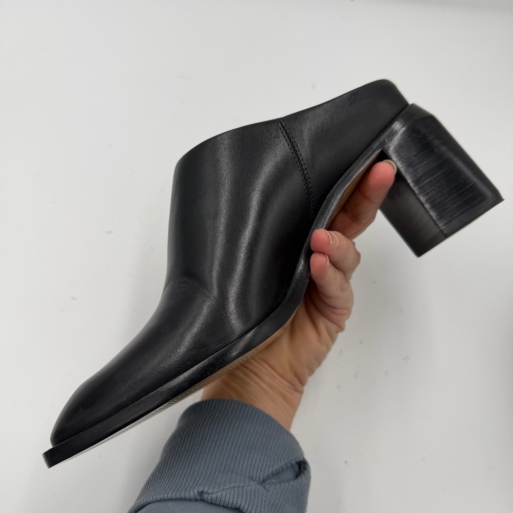 Everlane Black Leather The Outlaw Mule Slide Heel in Size 7.5 - Picture 7 of 15